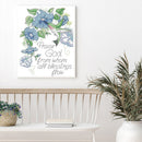 Partial Cross Stitch 11CT Counted Letter Flower Embroidery DIY Needlework