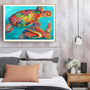 Diamond Painting Marine Turtle Full Round Drill Picture of Rhinestone Drawing