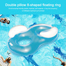 8 Shaped Inflatable Pool Water Lounger Floating Party Beach Double Swimming