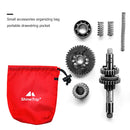 Outdoor Hiking Kits Storage Bag Camping Nail Wind Rope Buckle Pouch (Red)