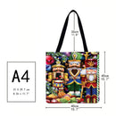 Cartoon king Printed Shoulder Shopping Bag Casual Large Tote Handbag