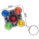 Children Handheld Mini Memory Game Machine with Lights Keychain (Clear) Newly