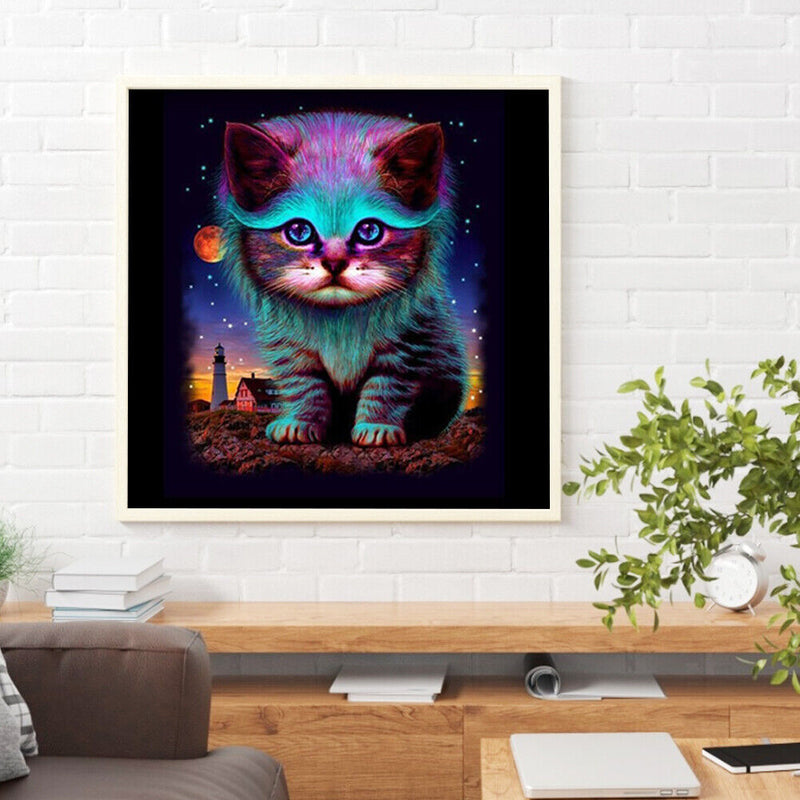 5D DIY Part Special Shaped Drill Diamond Painting Cat