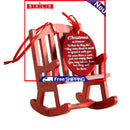 Mini Wooden Rocking Chair Christmas in Heaven Rocking Chair Memorial Ornaments