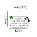 English Letter Brooch Blue Backpack Shirts Decor Lapel Pin Fashion Jewelry Gi