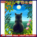 5D Diamond Painting Back Cat Full Round Drill Rhinestone DIY Home Decorations
