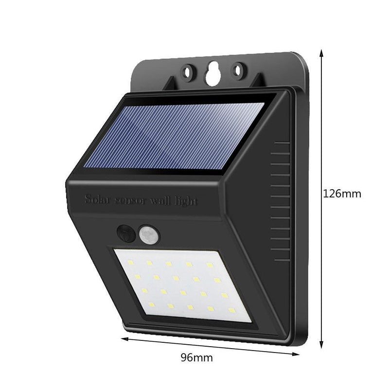 20 LED Outdoor Solar Wall Lighting Courtyard Porch Fence Light Lamp (03)