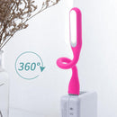 LED USB Lamp Mini Portable Laptop Book Reading Desk Night Lighting (Pink)