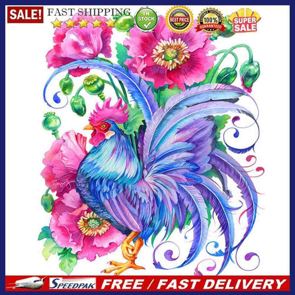 Animals in Flowers Partial Oil Paint By Number Kit DIY Frameless Drawing Pict