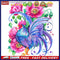 Animals in Flowers Partial Oil Paint By Number Kit DIY Frameless Drawing Pict