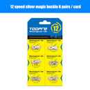 6 Pairs Carbon Steel Quick Master Links for Mountain Road Bike 6/7/8/9/10/11/12S