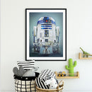 Full Cross Stitch Art Draw 11CT Stamped Spaceship Robot Embroidery Wall Ornament