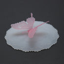 Cute Butterfly Silicone Cup Lids Anti-dust Leakproof Mugs Cover (Pink) Newly