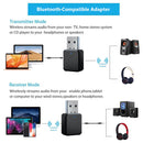2pcs KN318 Bluetooth-compatible 5.1 USB Adapter 3.5mm Stereo Audio Receiver
