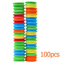 100pcs Round Foam Wire Board Winding Line Board Hook Rig Winder Keeper Bobbins