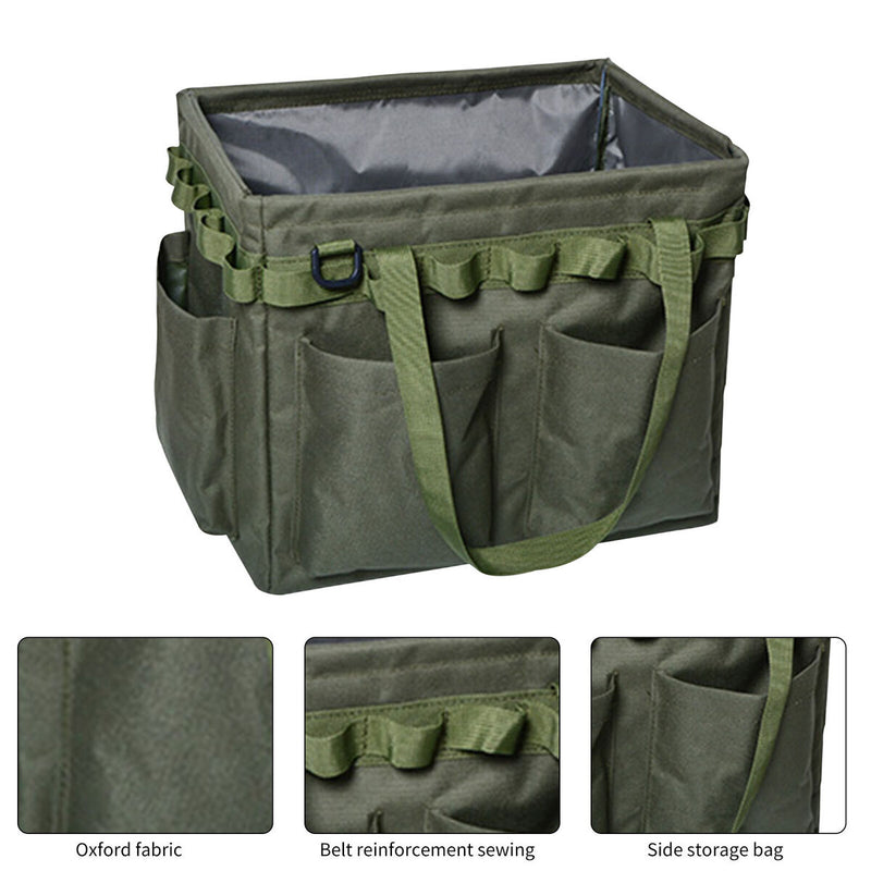 Wide Mouth Tool Bag - Large Capacity Camping Containers (Jungle Camouflage)