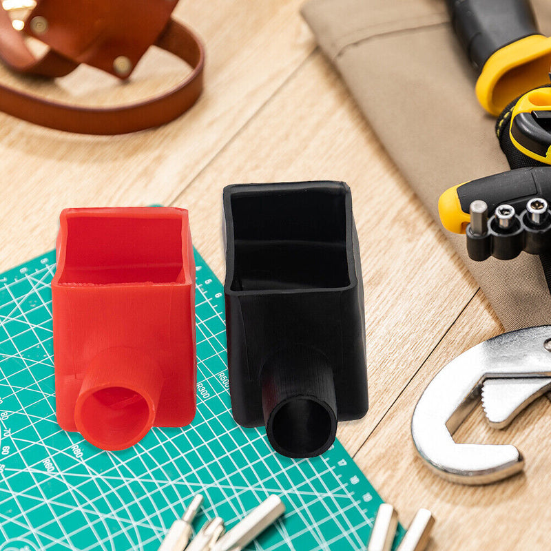 2pcs PVC Insulating Protector Car Battery Negative Positive Terminal Covers Boat