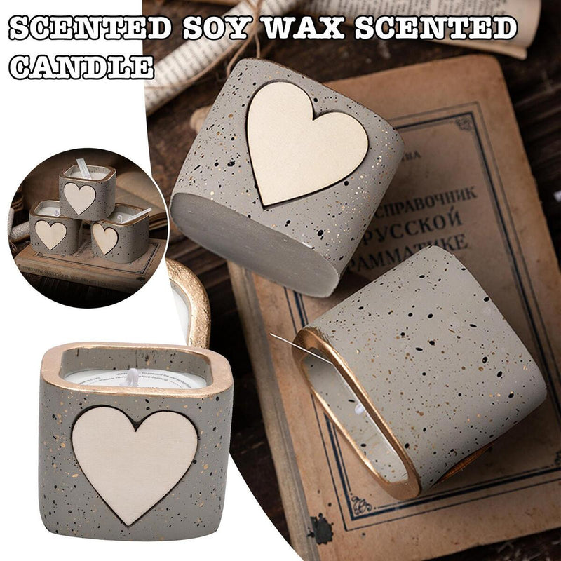 2X Scented Candle Cup with Soy Wax Creative Container Gift Home Decoration_