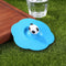 Transparent Torx Silicone Cup Cover Leak Proof Cartoon Lid (Blue Panda)