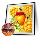5D DIY Full Drill Diamond Painting Sweet Honey Cross Stitch Needlework Set Decor