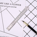 Double Sided Measuring Metal Ruler Learning Office Stationery Drafting Supp