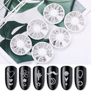 Rivet Mixed Size DIY Manicure Chain Beads Hollow Metal Moon Star Nail Studs