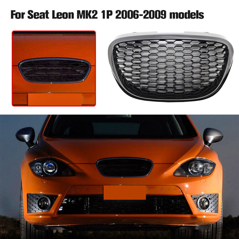 Car Front Kidney Grille Hood Grills for Seat Leon MK2 1P 2006-2009 1P2853653