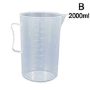 2000ML Laboratory Home Lab Test Plastic Graduated Measuring V3X3 Beaker F1L3