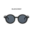 Summer Kids Girl Boy Sunglasses Children Round Sun Glasses UV400 (Black) Newly