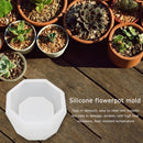 Silicone Flowerpot Mold DIY Succulent Clay Mold Soap Concrete Mold (C) Newly