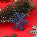 Decorations Ornaments Winter Snow 10cm Plastic Snowflake Glitter Powder Xmas