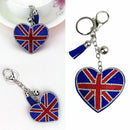 Tote Bag Heart Shape Queen Elizabeth Keyring Union Jack Platinum Jubilee