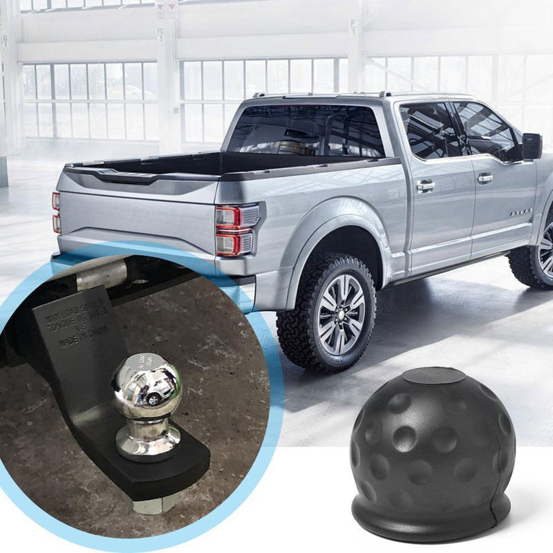 50mm Car Auto Tow Ball Cap Towing Hitch Caravan Trailer Towball Protect Black
