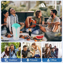 Portable Cup with Fork - Low-cal Food Container for Cereal Oatmeal (Green)