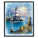 Full Embroidery Stamped Seaside Lighthouse DIY 11CT Cotton Art Cross Stitch Kit