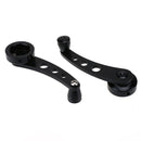 2pcs Aluminum Alloy Car Window Handle Winder Riser Replacement(Black) Newly