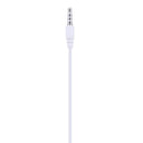 3.5mm In-ear Wired MIC Headphone Phone Universal Music Earphone(White)