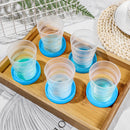 100ml Portable Folding Water Bottle Outdoor Travel Camping Drink Cup (5pcs)