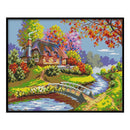 Country House Full Cross Stitch 14CT Counted Embroidery DIY Needlework Kits