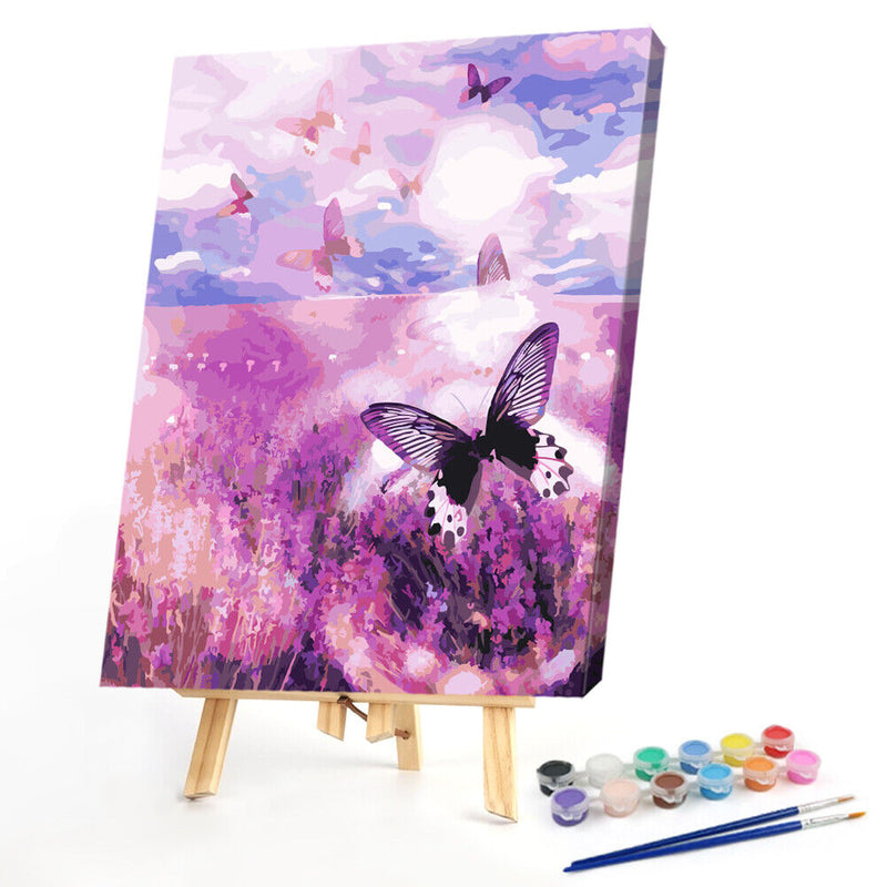 Butterfly 40x50cm Oil Paint By Numbers Picture DIY
