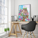 5D DIY Rabbit Partial Special Shape Drill Diamond Painting Picture (YX305) Newly
