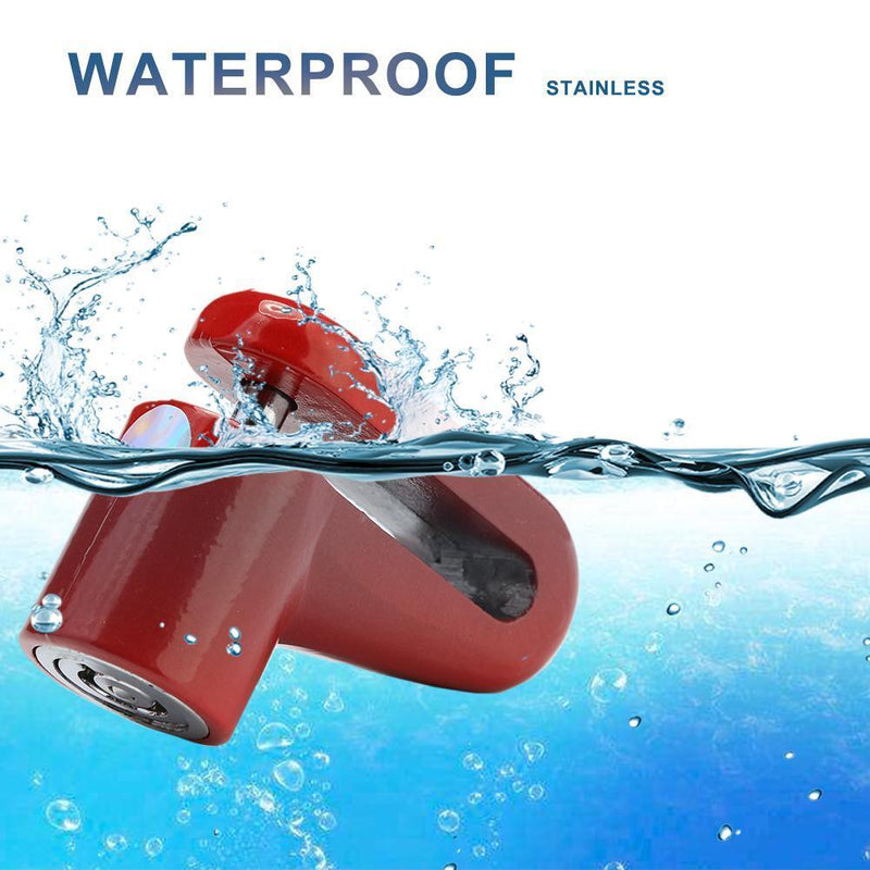 Anti-Theft Wheels Disc Brakes Lock w/ Steel Wire for M365 Scooter (Red) Newly