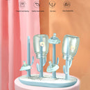 Milk Bottle Drain Rack Bottle Drying Stand Infant Jar Washing Drying (Blue)