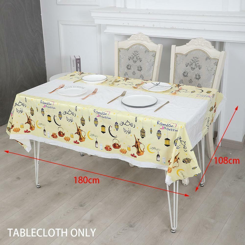 Tablecloths Ramadan Decoration For Home Islamic Muslim Party Decor D5Y4