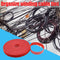 1m Durable Self Adhesive Cable Fastener Tape Wire Strap (Red 100x1cm)
