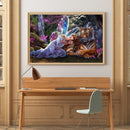 Full Cross Stitch 11CT Angel Tiger Counted Cotton Thread Animal Wall Art Crafts