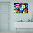DIY Digital Oil Painting By Numbers Kits Colorful Art Flower Drawing Decorati