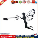 Iron Metal Fairy Silhouette Artwork for Wall Decor Garden Home Decor (A) Newly