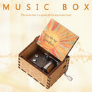 Wooden Carved Retro Hand Crank Music Box You Are My Sunshine Music Box (A) Newly