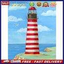 5D DIY Full Drill Round Shape Lighthouse Rhinestone Diamond Drawing for Home